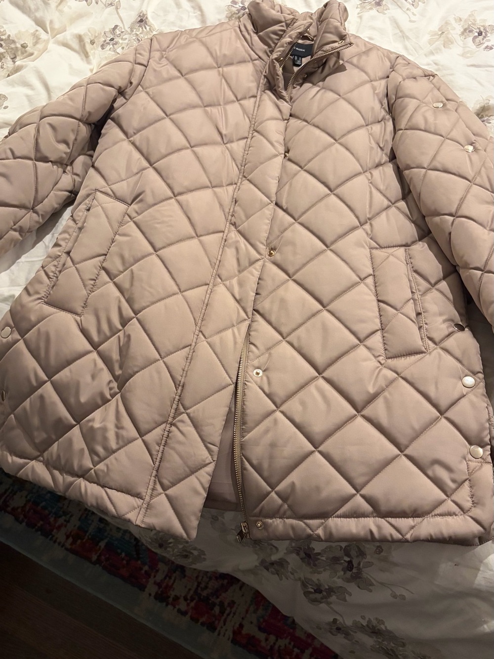 Vero Moda | Quilted Women's Puffer Coat/Jacket in Light Taupe